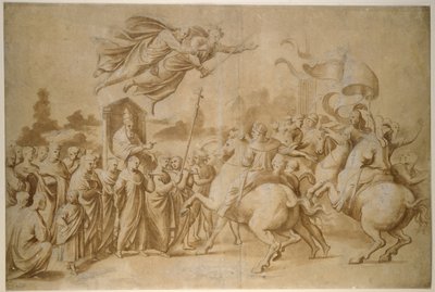 Die Abwehr von Attila von Raffaello Sanzio Raphael